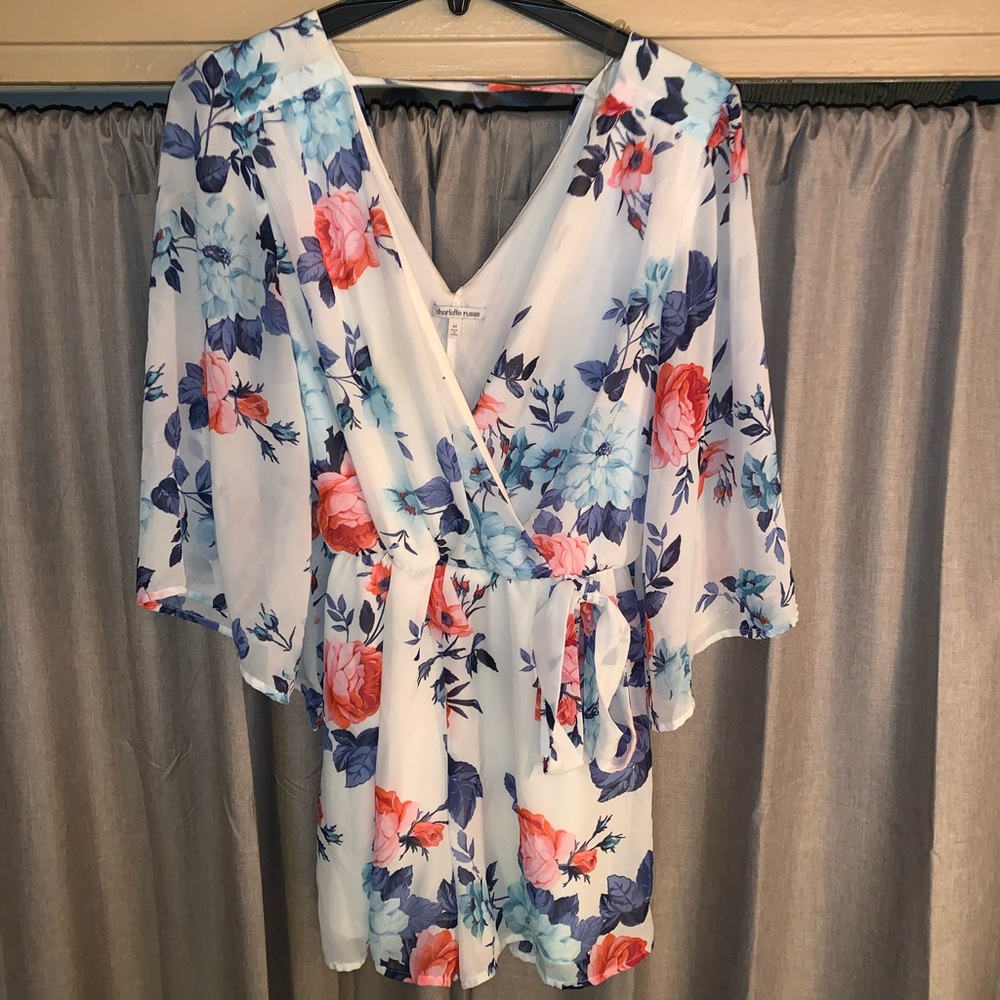 Floral romper from Charlotte Russe
